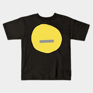 Ultimate Gray Neutral Smile Face Kids T-Shirt